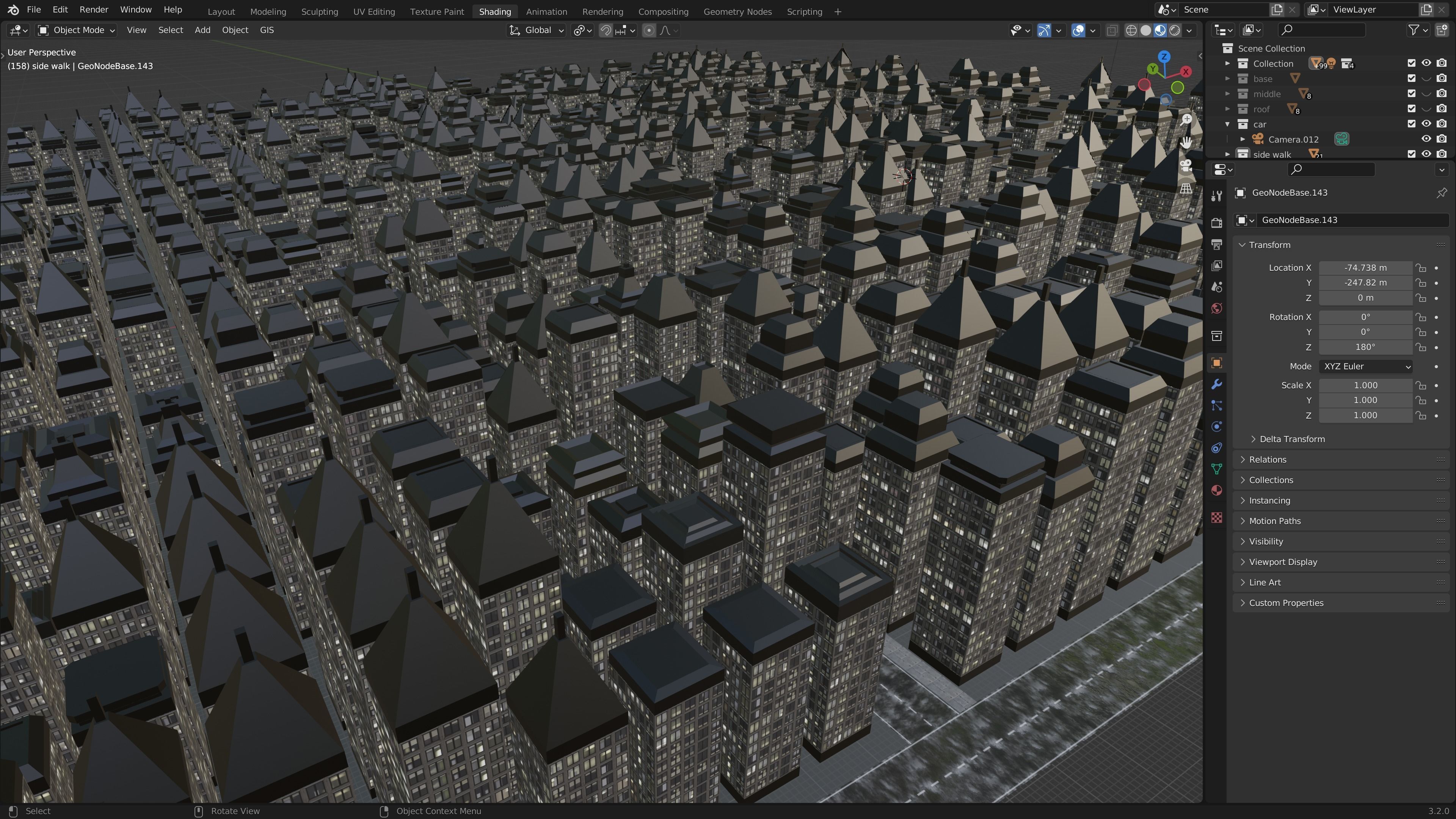 city with tall buildings Free 3D model_2