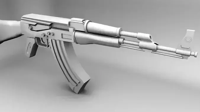 AK 47 gun Free 3D model