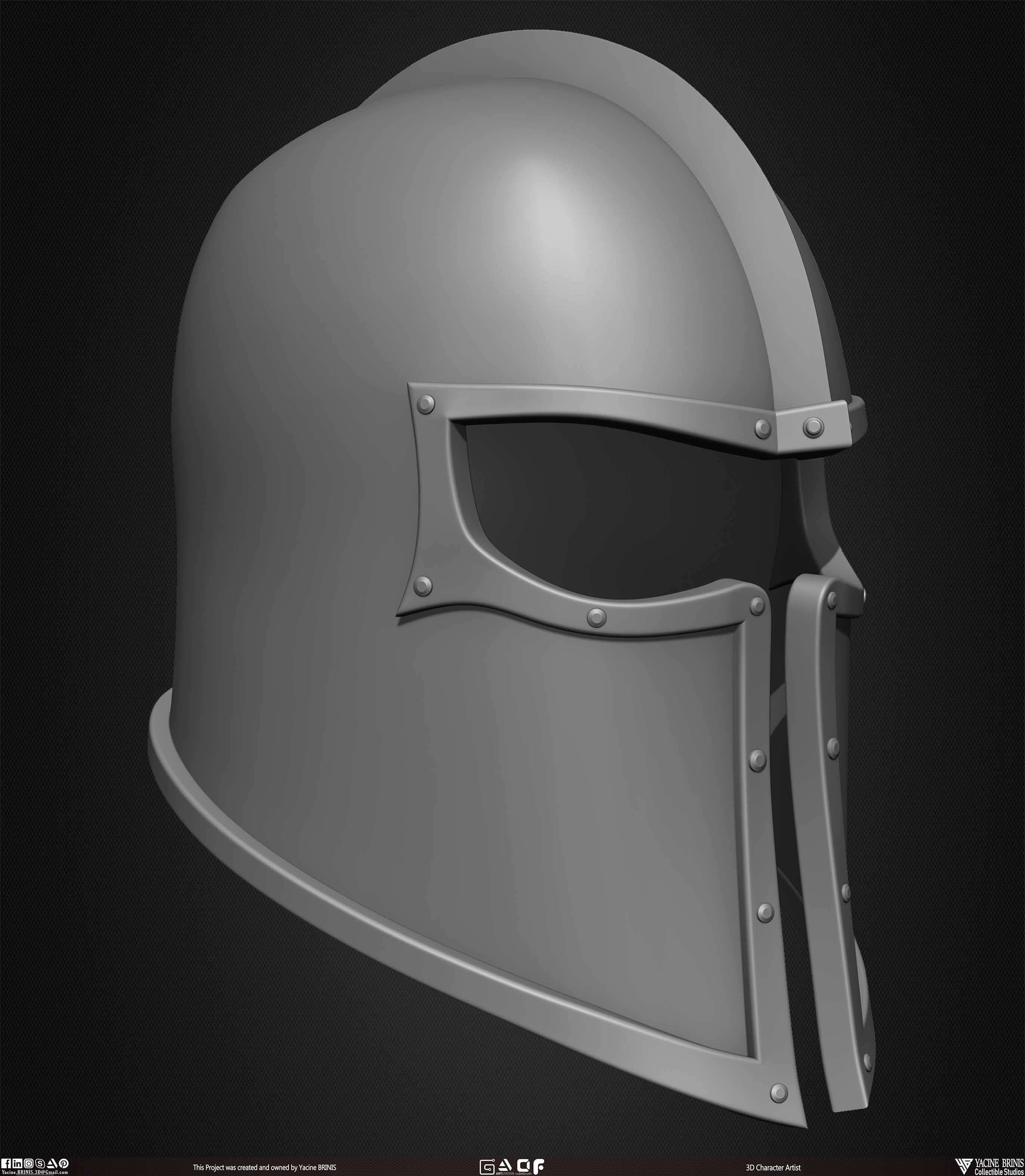 Pack of 20 Helmets Volume 01 Low-poly 3D model_42