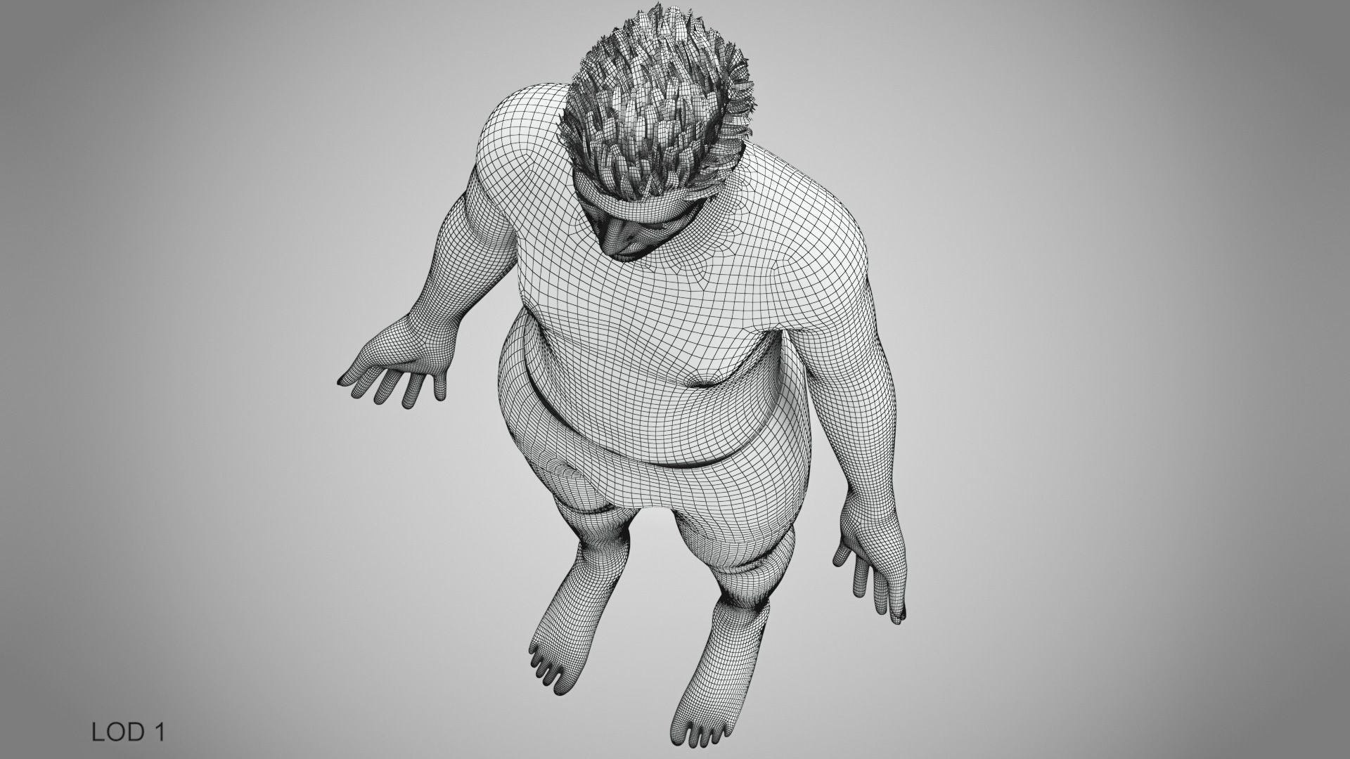 Male Reproductive and Urinary Systems Low-poly 3D model_55