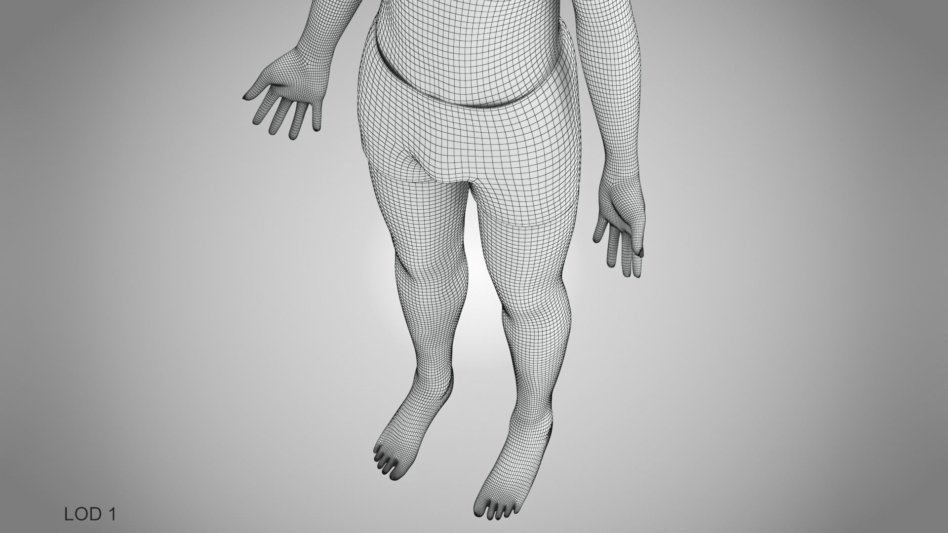 Male Reproductive and Urinary Systems Low-poly 3D model_49