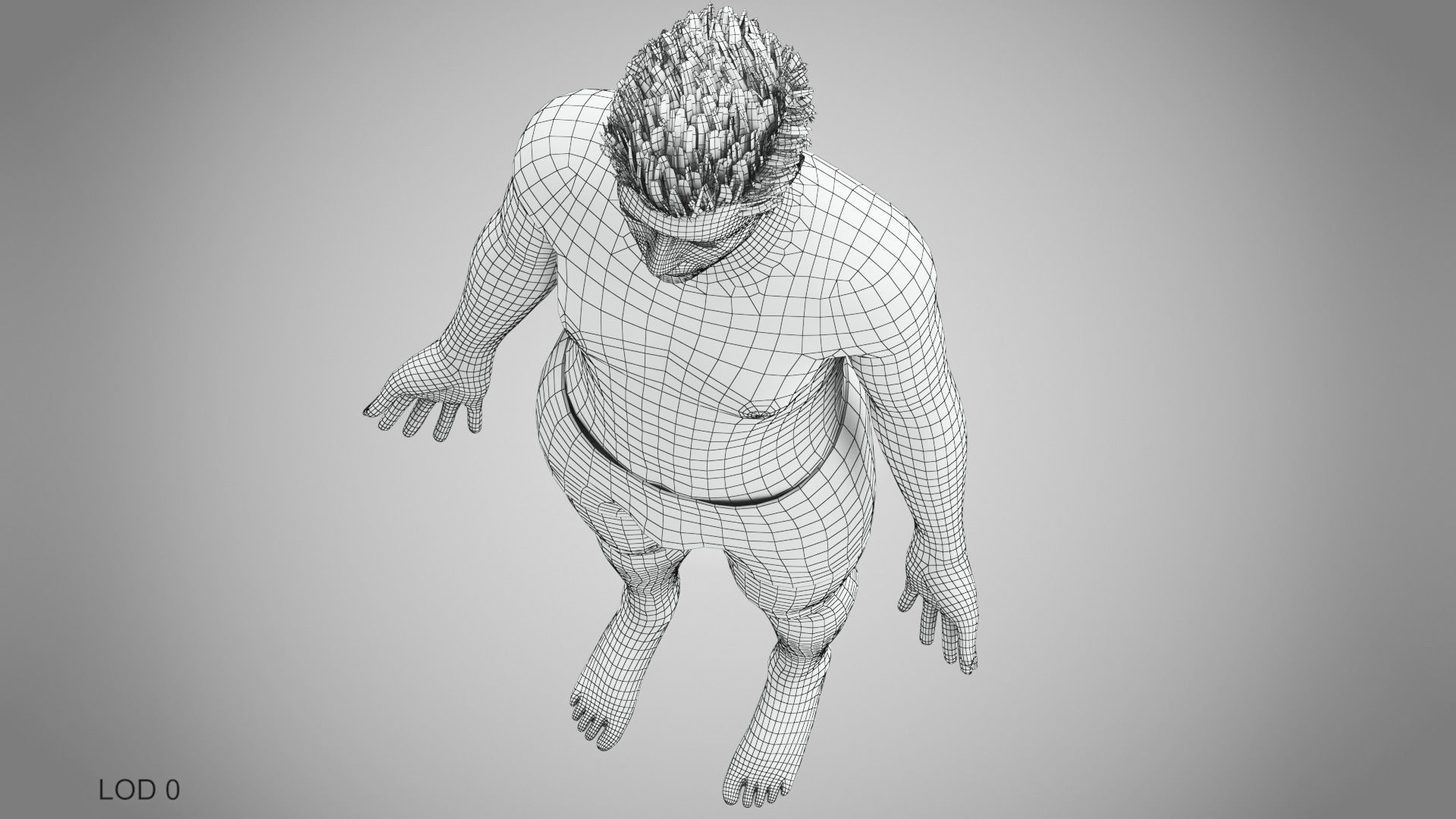 Male Reproductive and Urinary Systems Low-poly 3D model_56