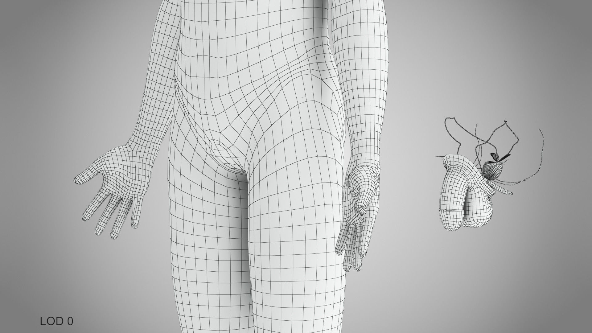 Male Reproductive and Urinary Systems Low-poly 3D model_52