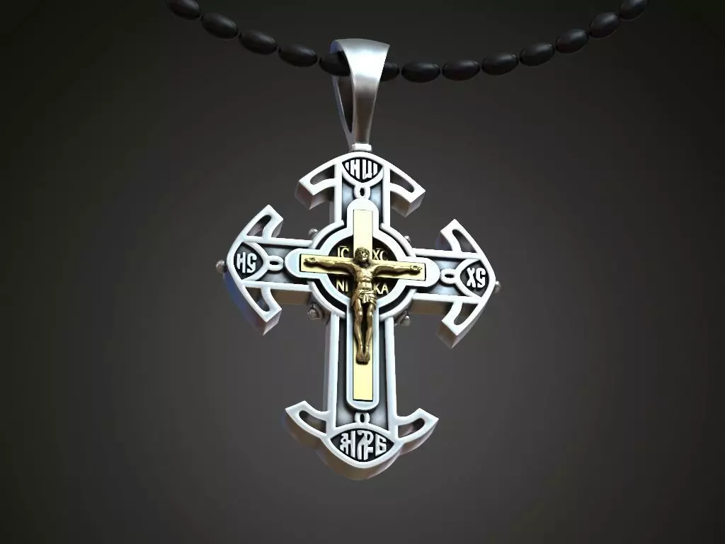 Cross crucifixion saint slavic eastern religios Free 3D print model