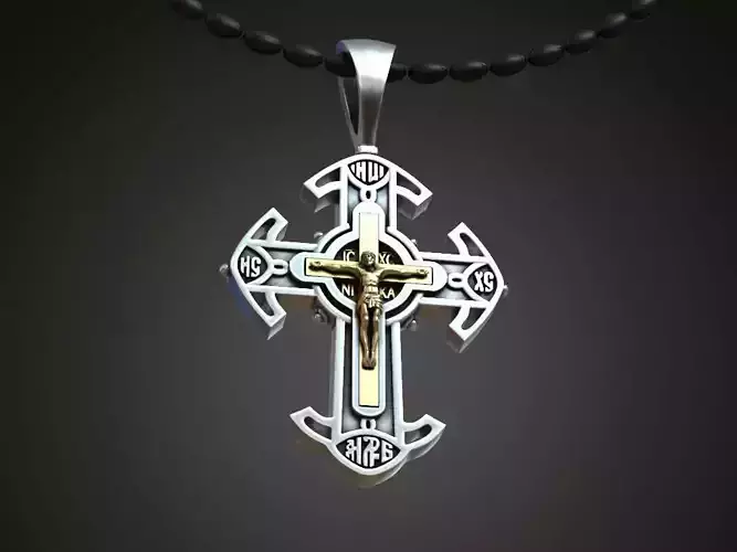 Cross crucifixion saint slavic eastern religios