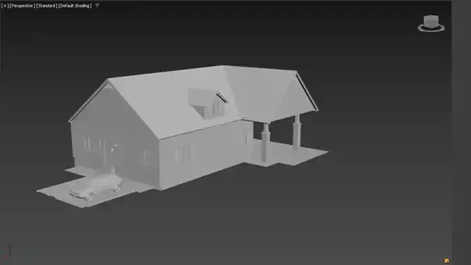 House with interior no textured 