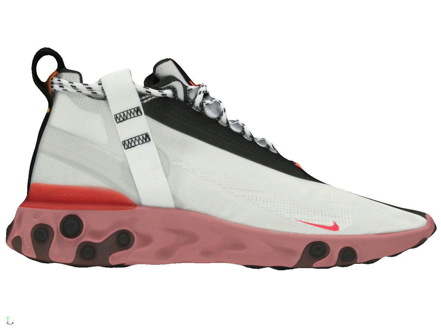 Nike ISPA React LW WR mid 2 techwear shoes 3D model_1