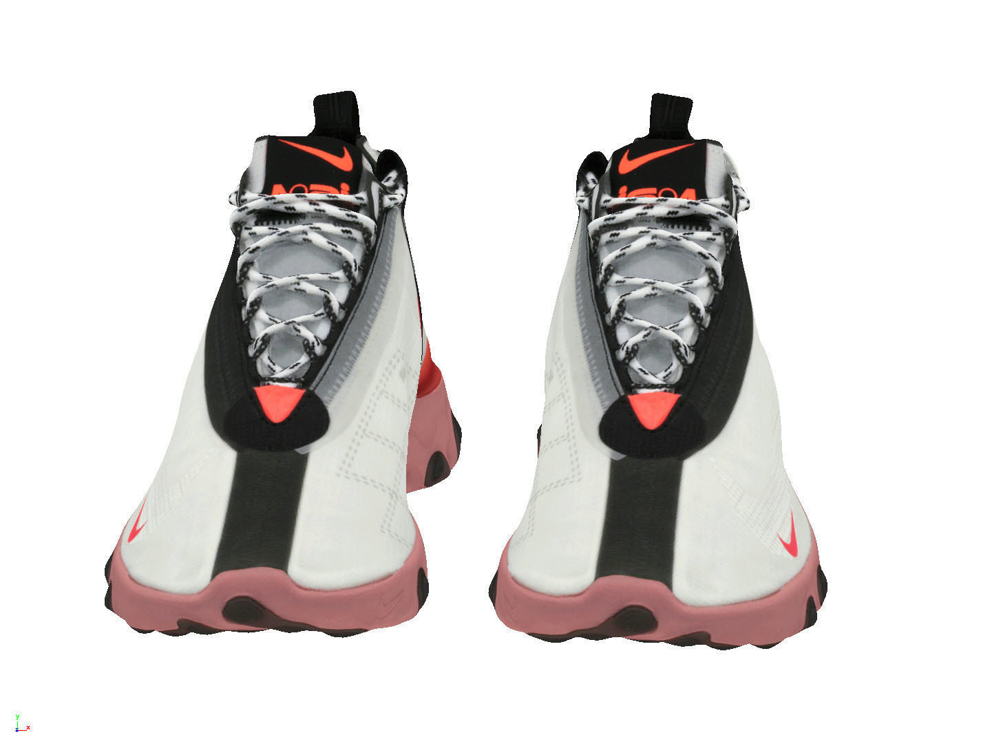 Nike ISPA React LW WR mid 2 techwear shoes 3D model_2