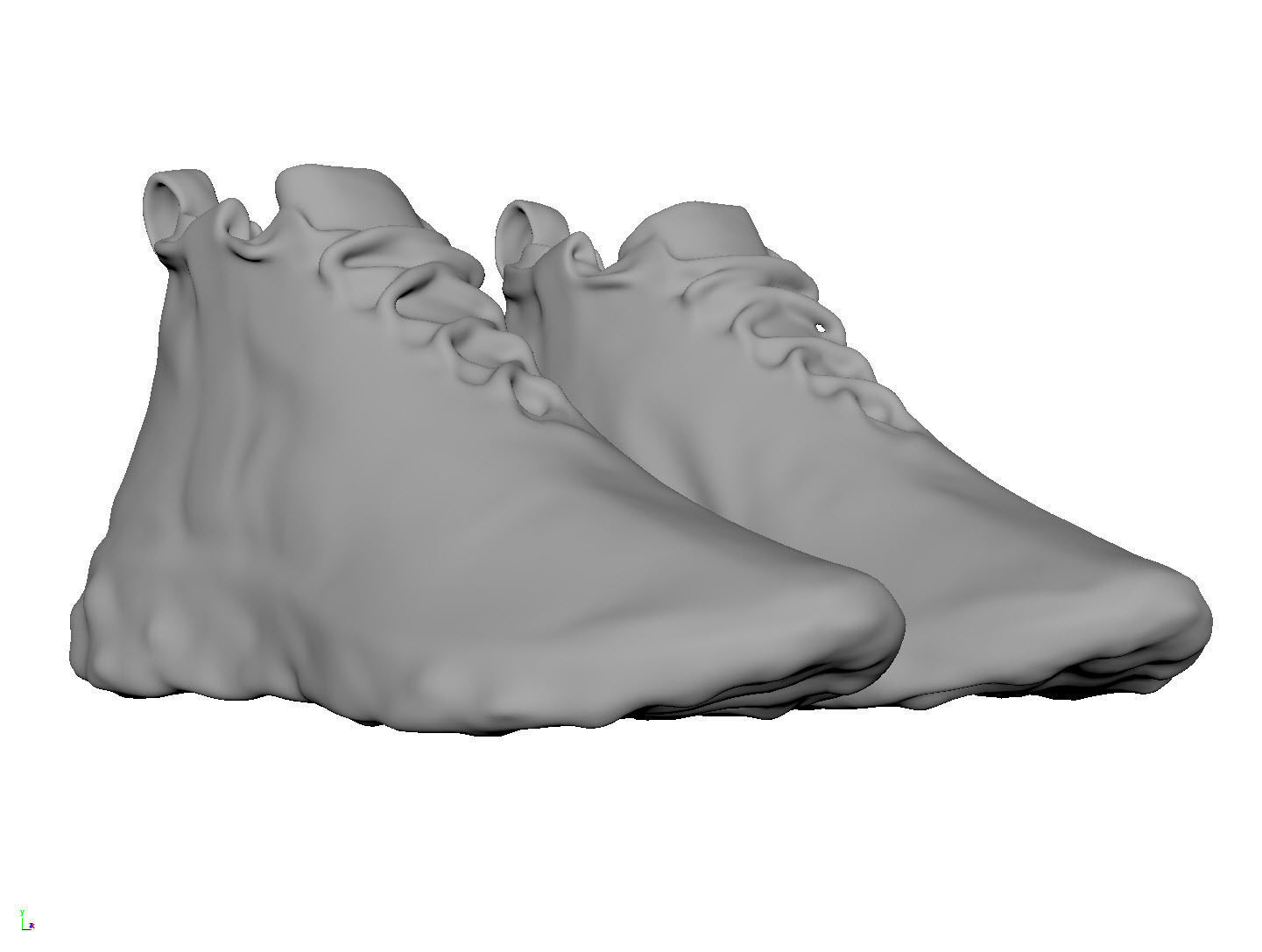 Nike ISPA React LW WR mid 2 techwear shoes 3D model_10