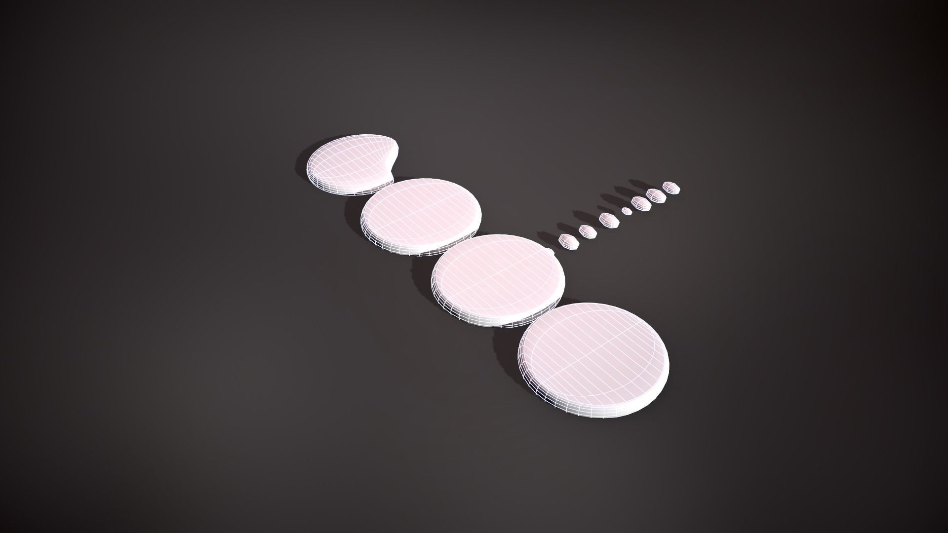 Pile of Cookies Free low-poly 3D model_16