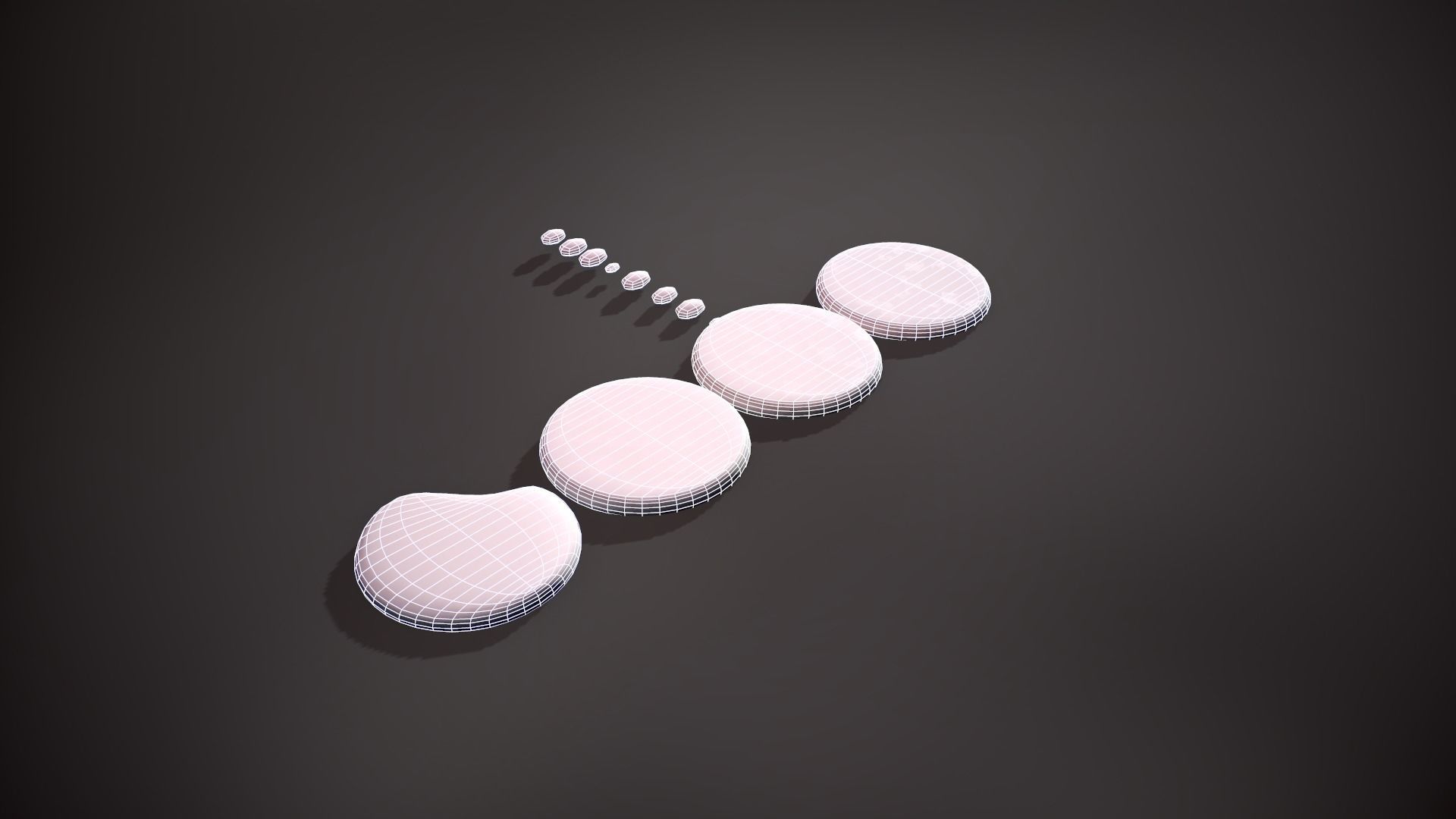 Pile of Cookies Free low-poly 3D model_17