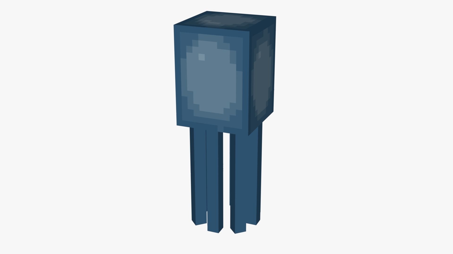 Minecraft Squid Low-poly 3D model_64