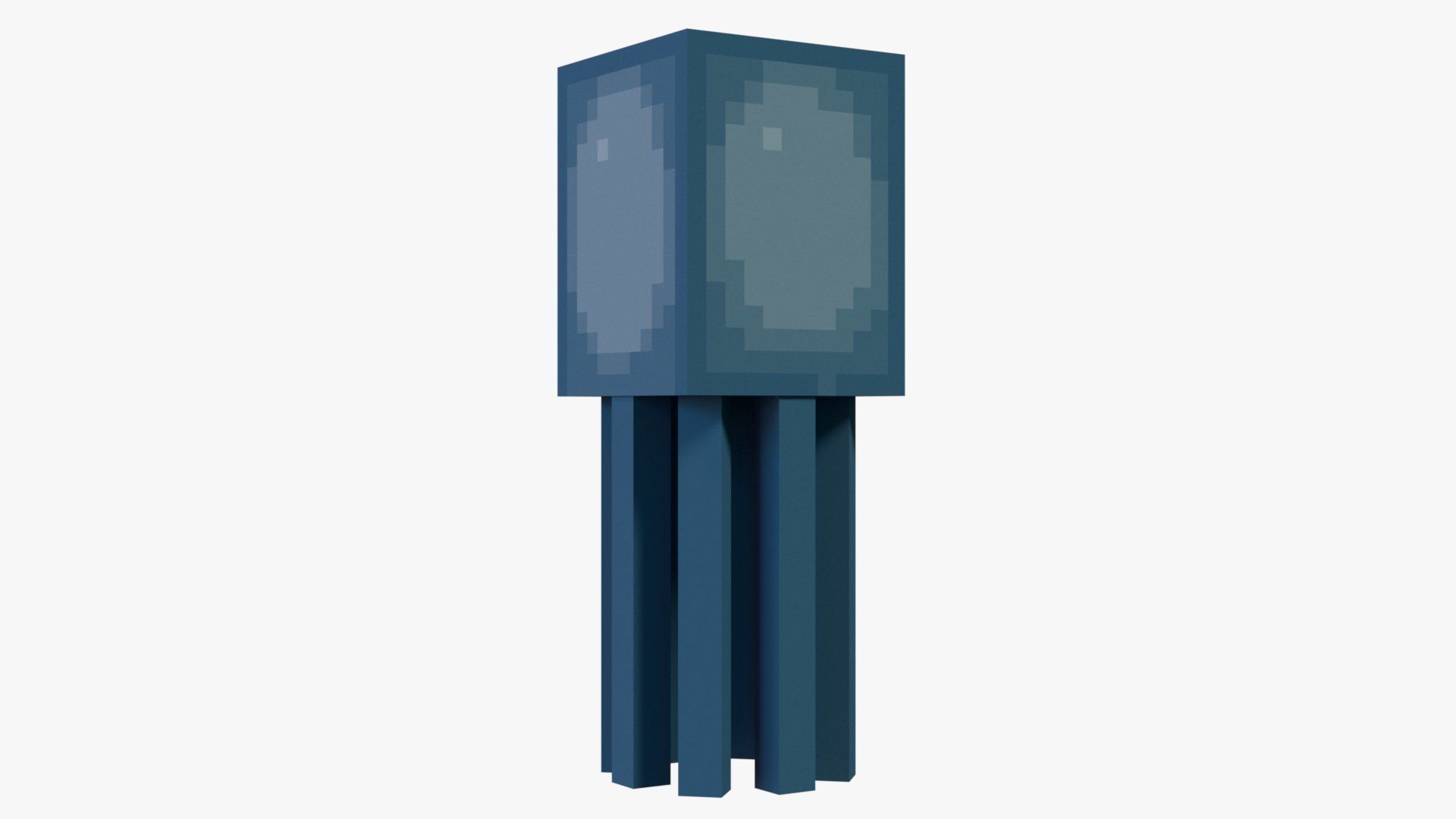 Minecraft Squid Low-poly 3D model_3