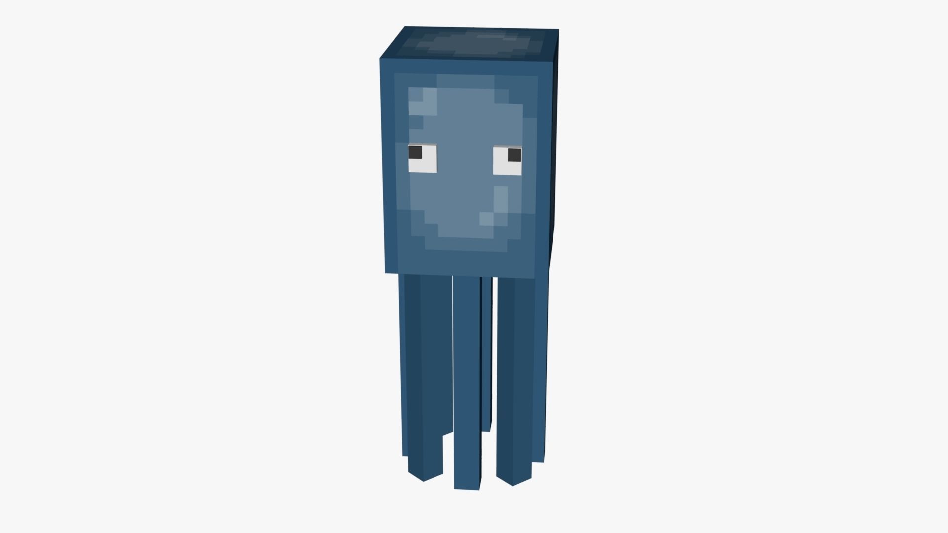 Minecraft Squid Low-poly 3D model_26