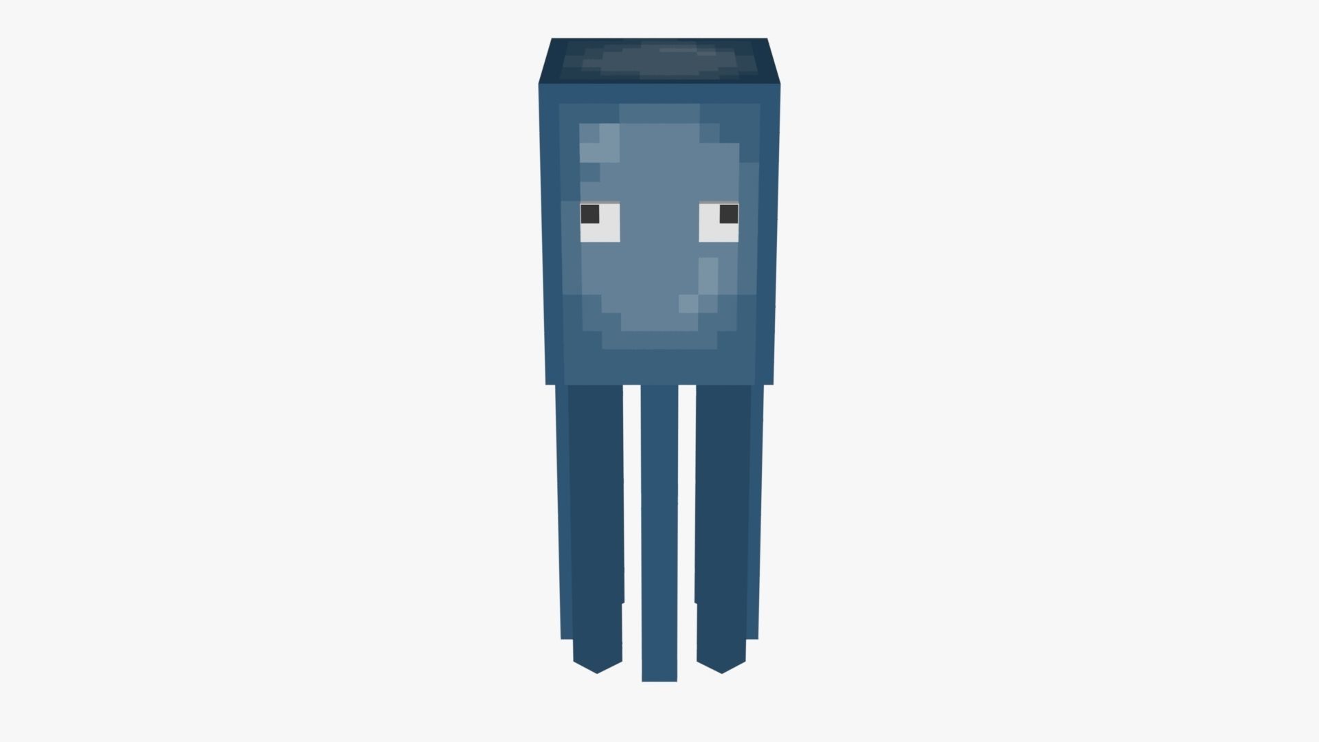 Minecraft Squid Low-poly 3D model_17