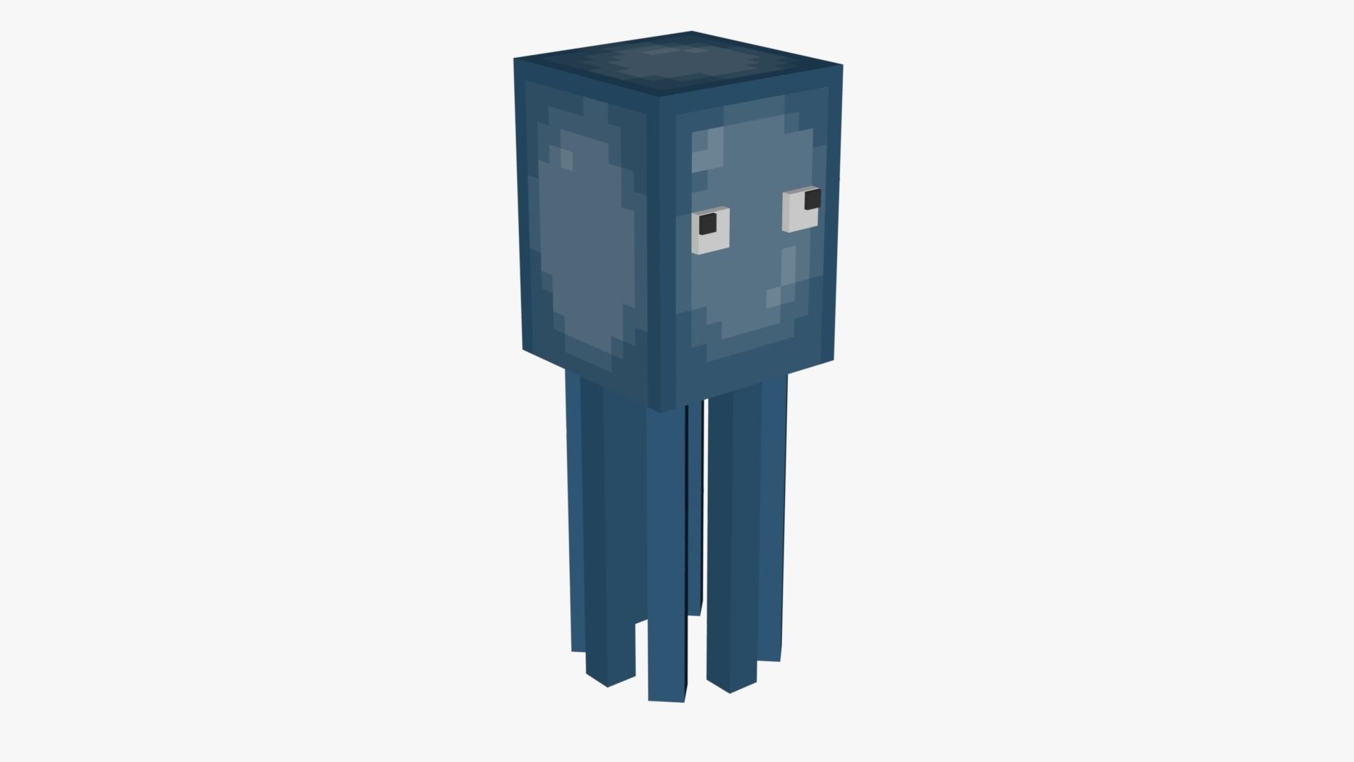 Minecraft Squid Low-poly 3D model_19