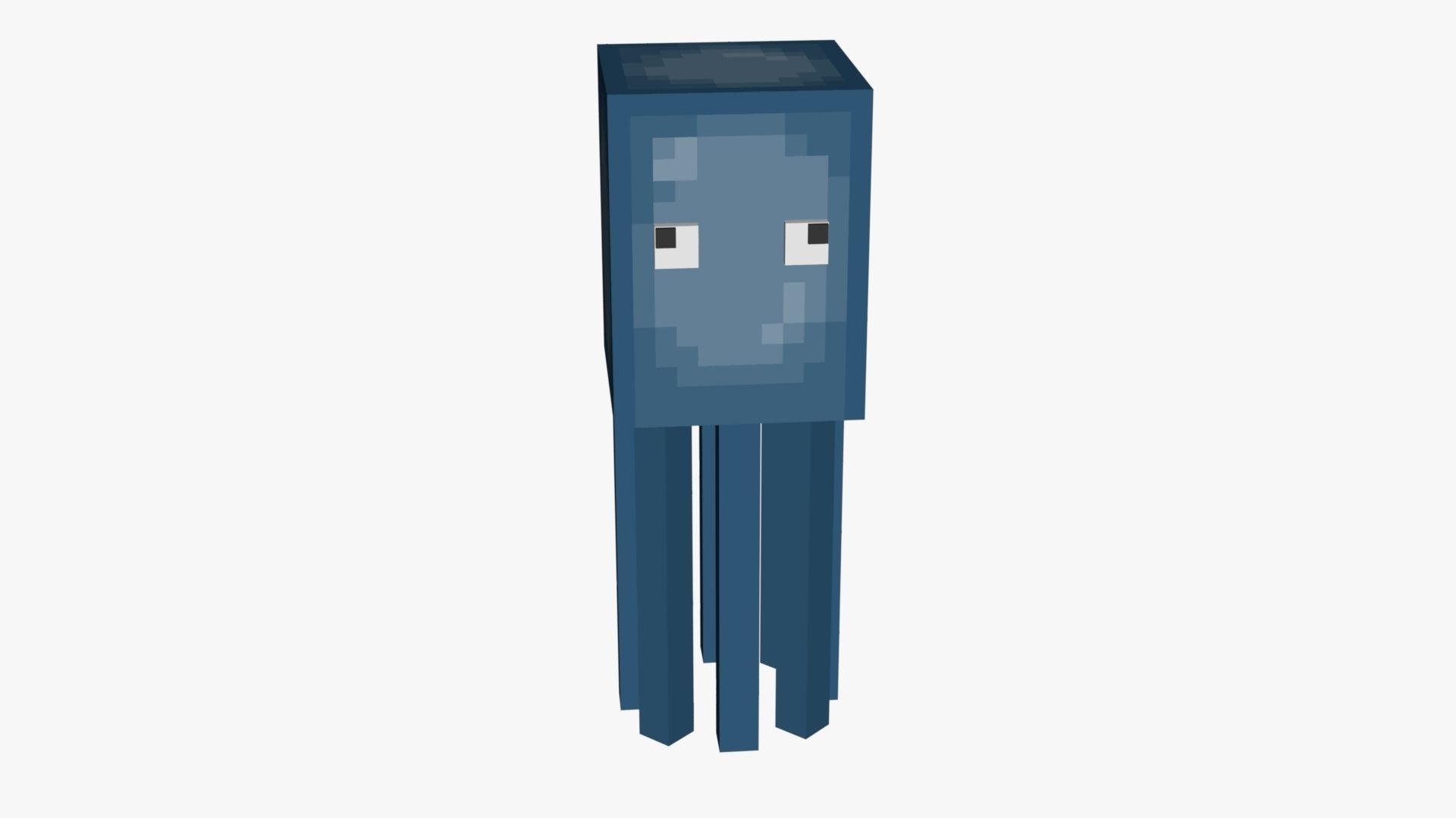 Minecraft Squid Low-poly 3D model_22