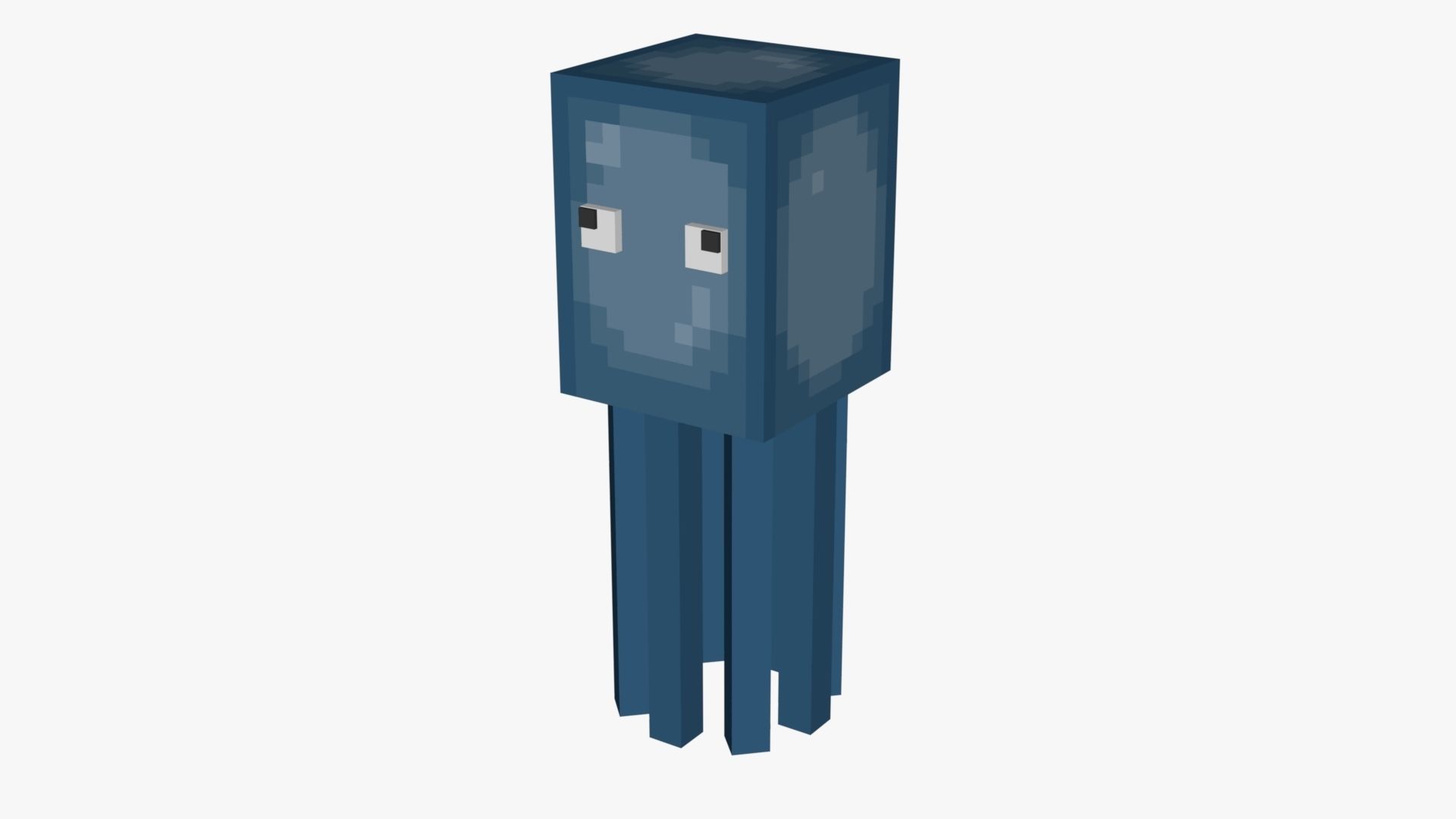 Minecraft Squid Low-poly 3D model_13
