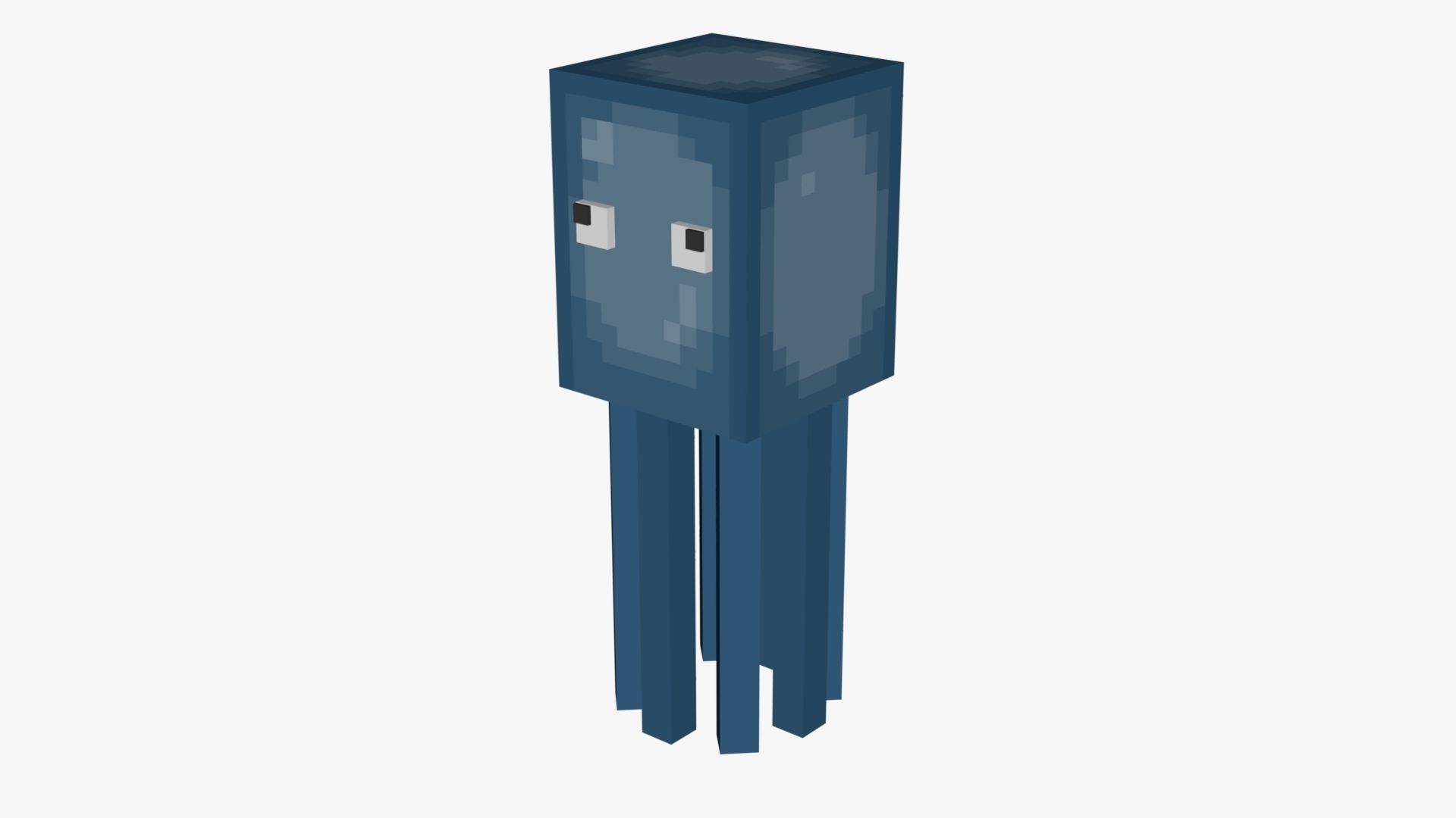 Minecraft Squid Low-poly 3D model_28