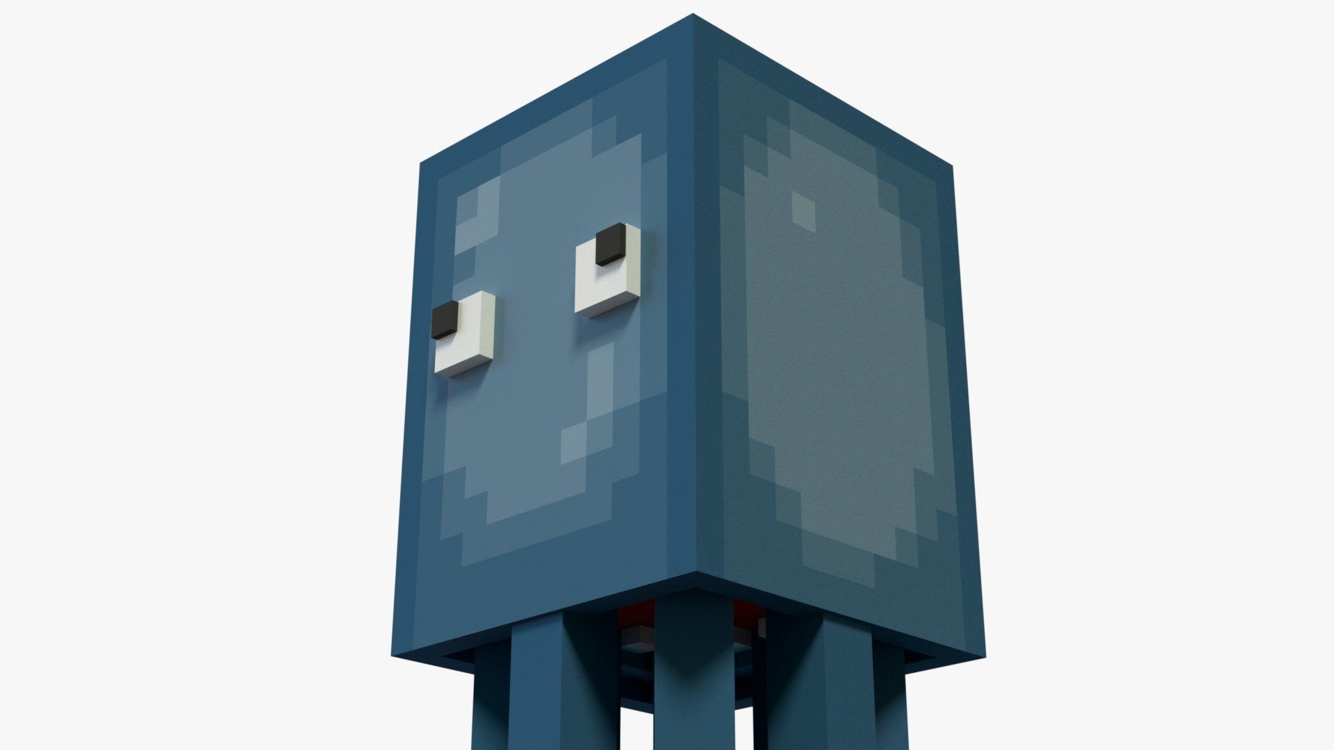 Minecraft Squid Low-poly 3D model_5