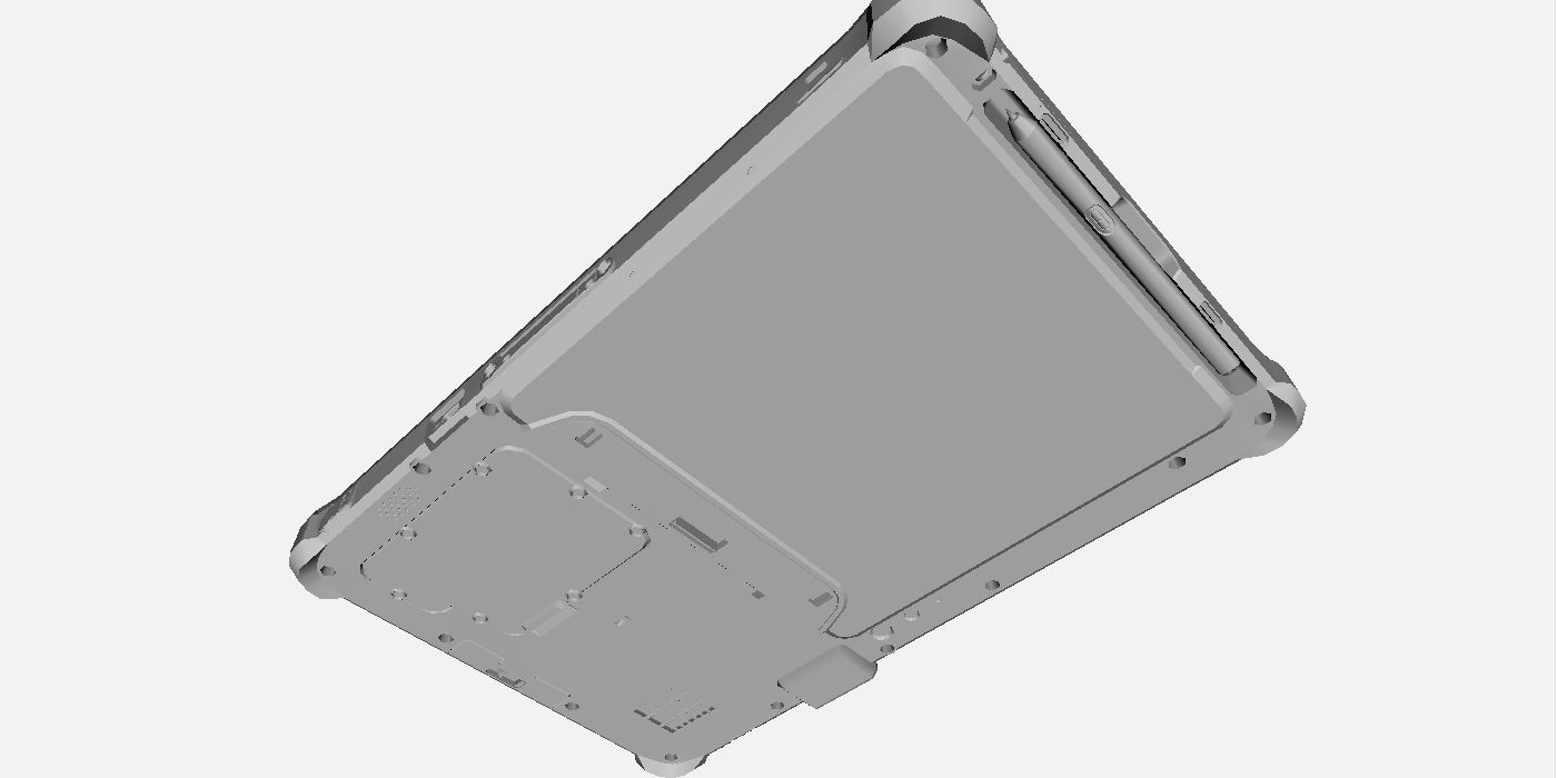 Getac F110 G3 Fully Rugged Tablet Low-poly 3D model_20