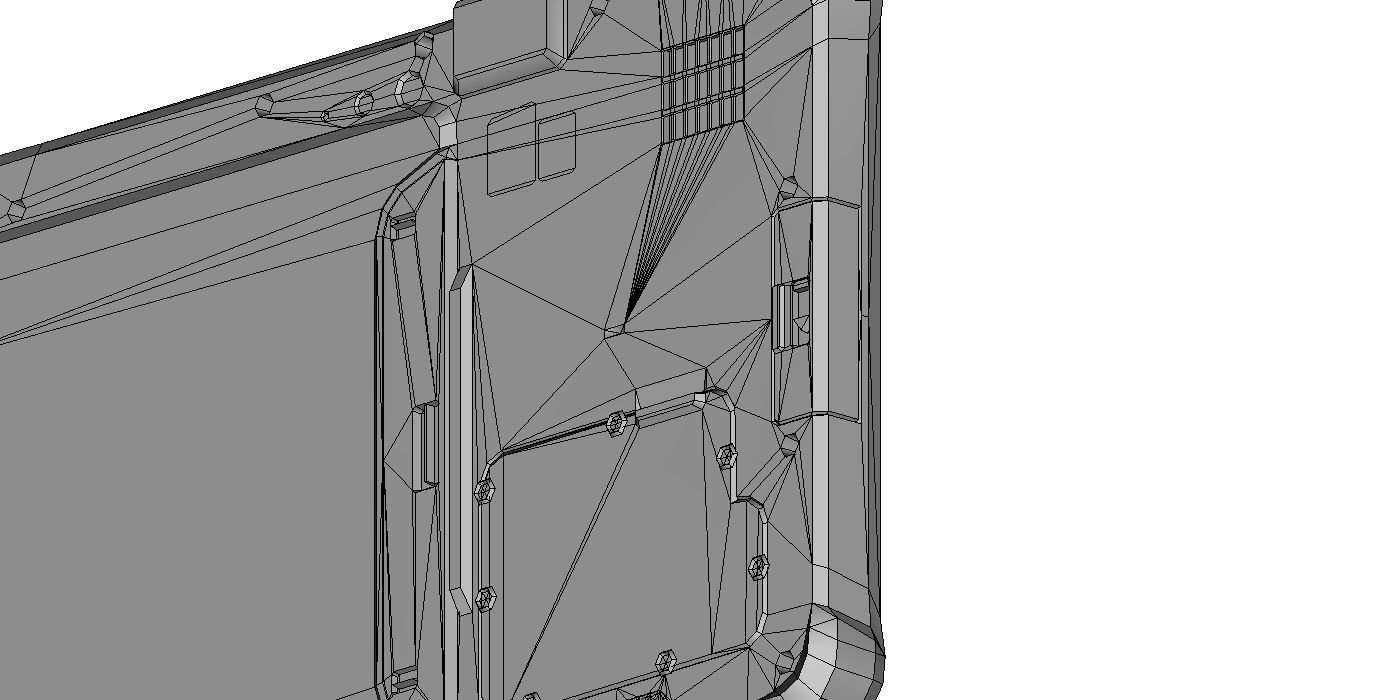Getac F110 G3 Fully Rugged Tablet Low-poly 3D model_31