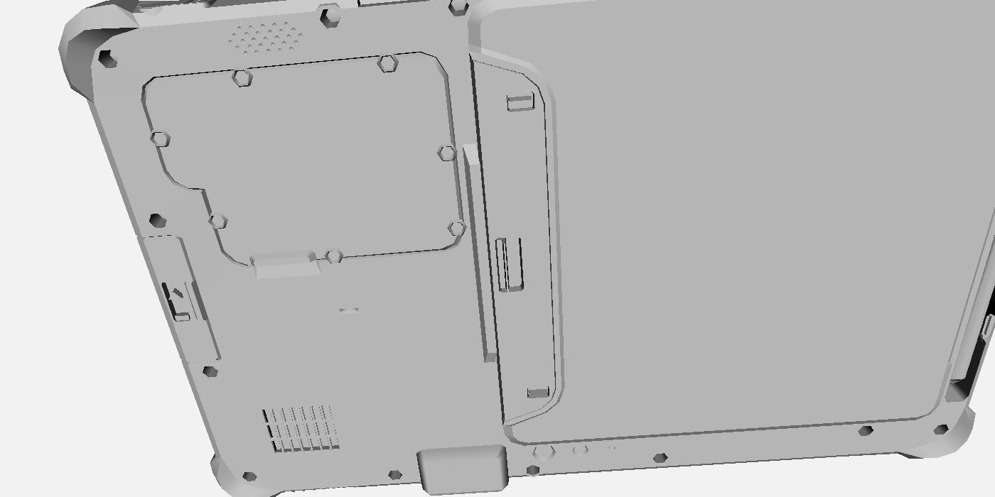 Getac F110 G3 Fully Rugged Tablet Low-poly 3D model_21