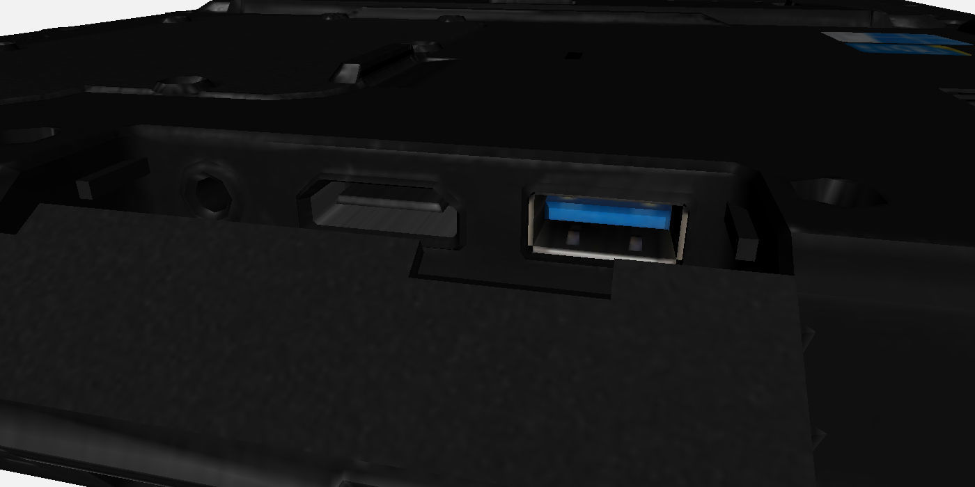 Getac F110 G3 Fully Rugged Tablet Low-poly 3D model_17