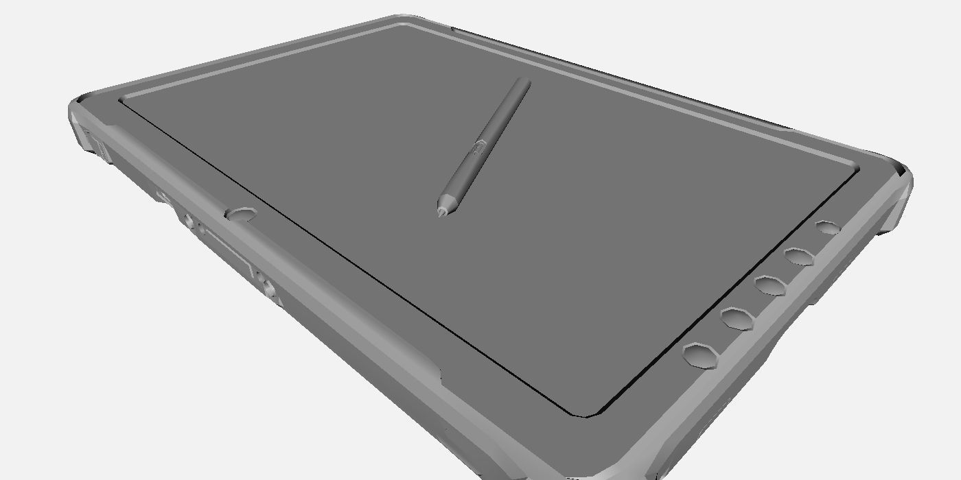 Getac F110 G3 Fully Rugged Tablet Low-poly 3D model_23