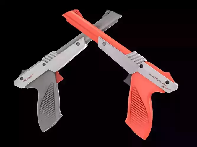 NES Zapper lowpoly Low-poly 3D model