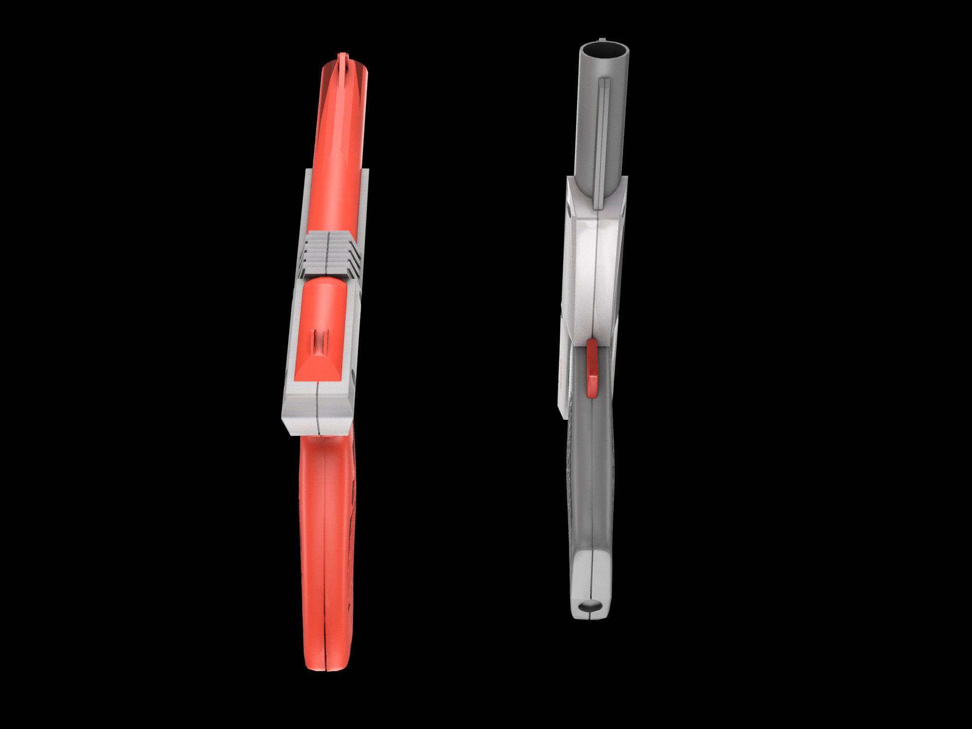 NES Zapper lowpoly Low-poly 3D model_2