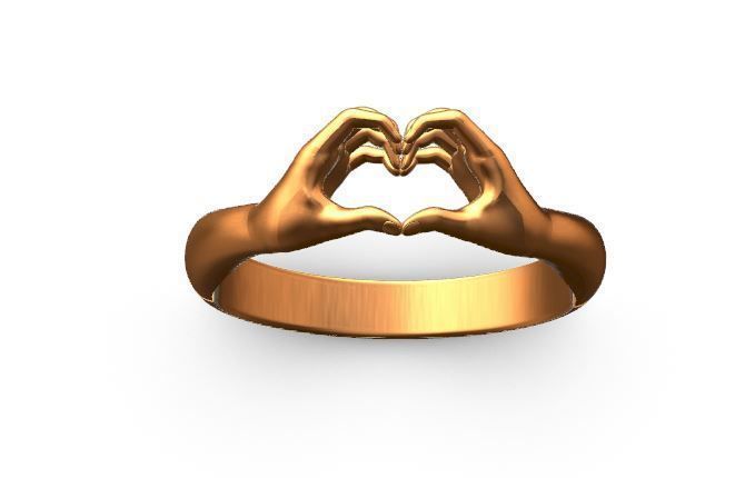 hug rings 3D print model_10
