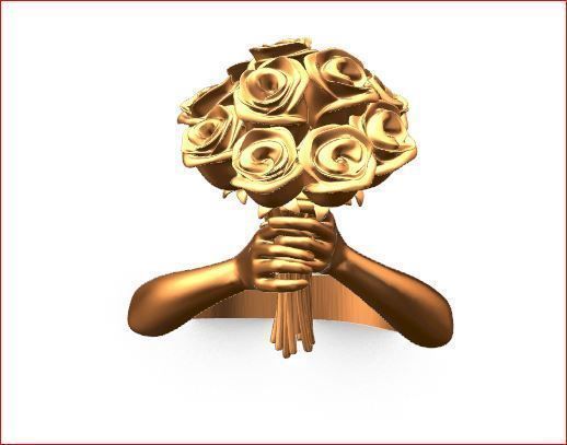 hug rings 3D print model_13