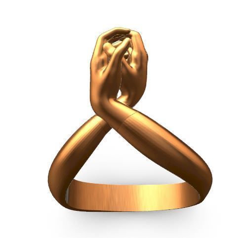 hug rings 3D print model_9