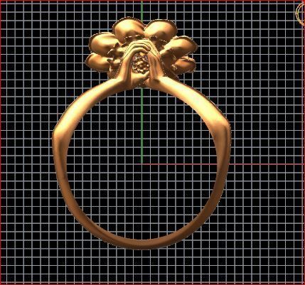 hug rings 3D print model_18