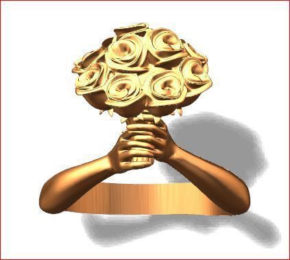 hug rings 3D print model_14