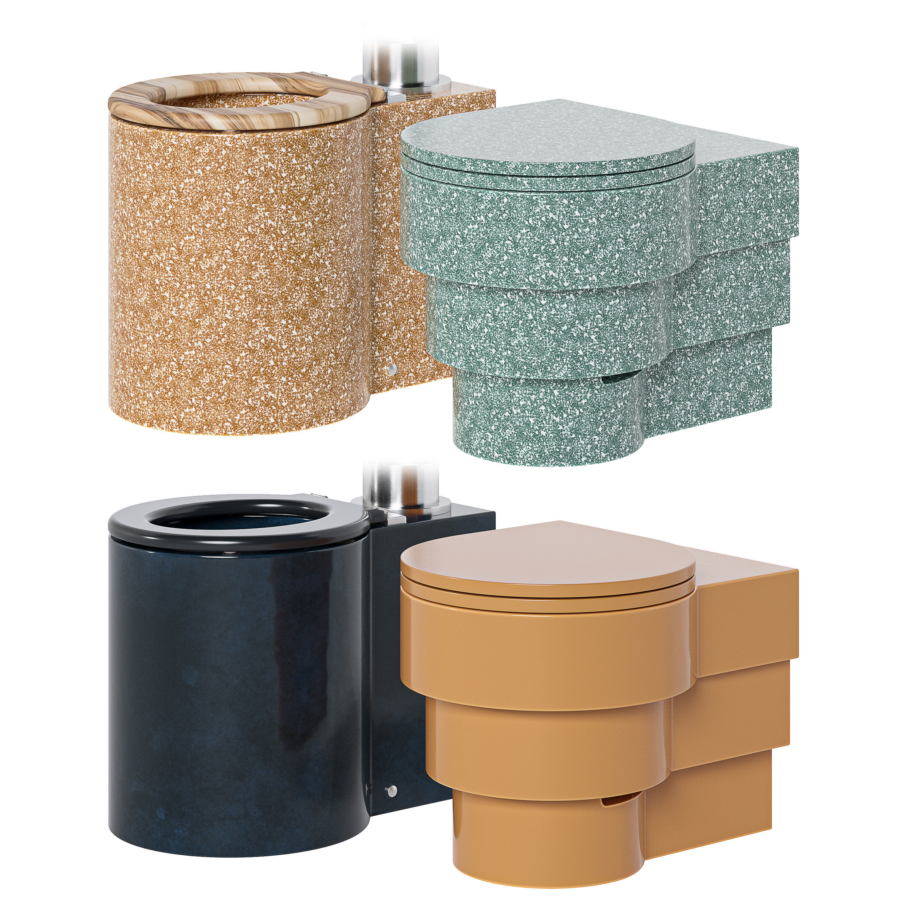 Toilet trone paris 3D model_3