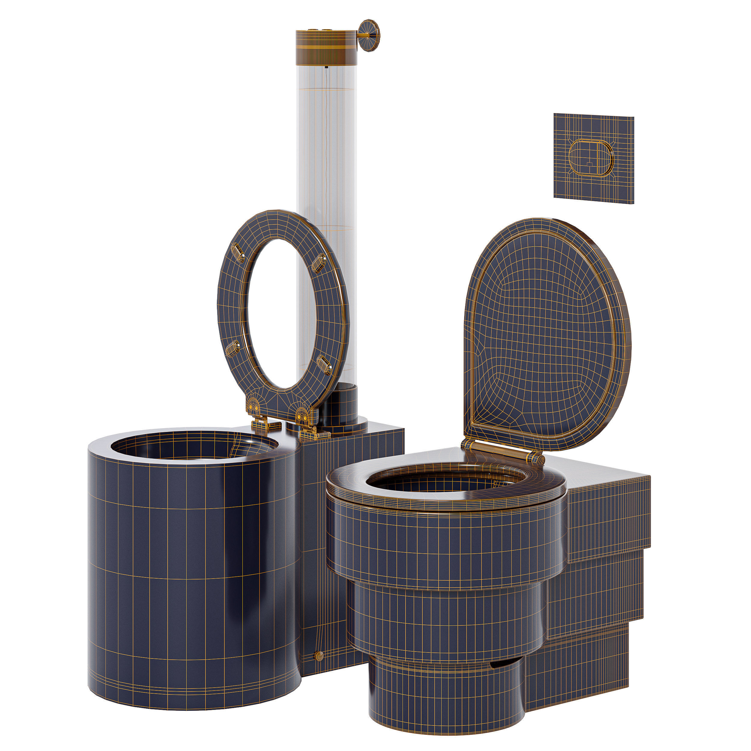 Toilet trone paris 3D model_6