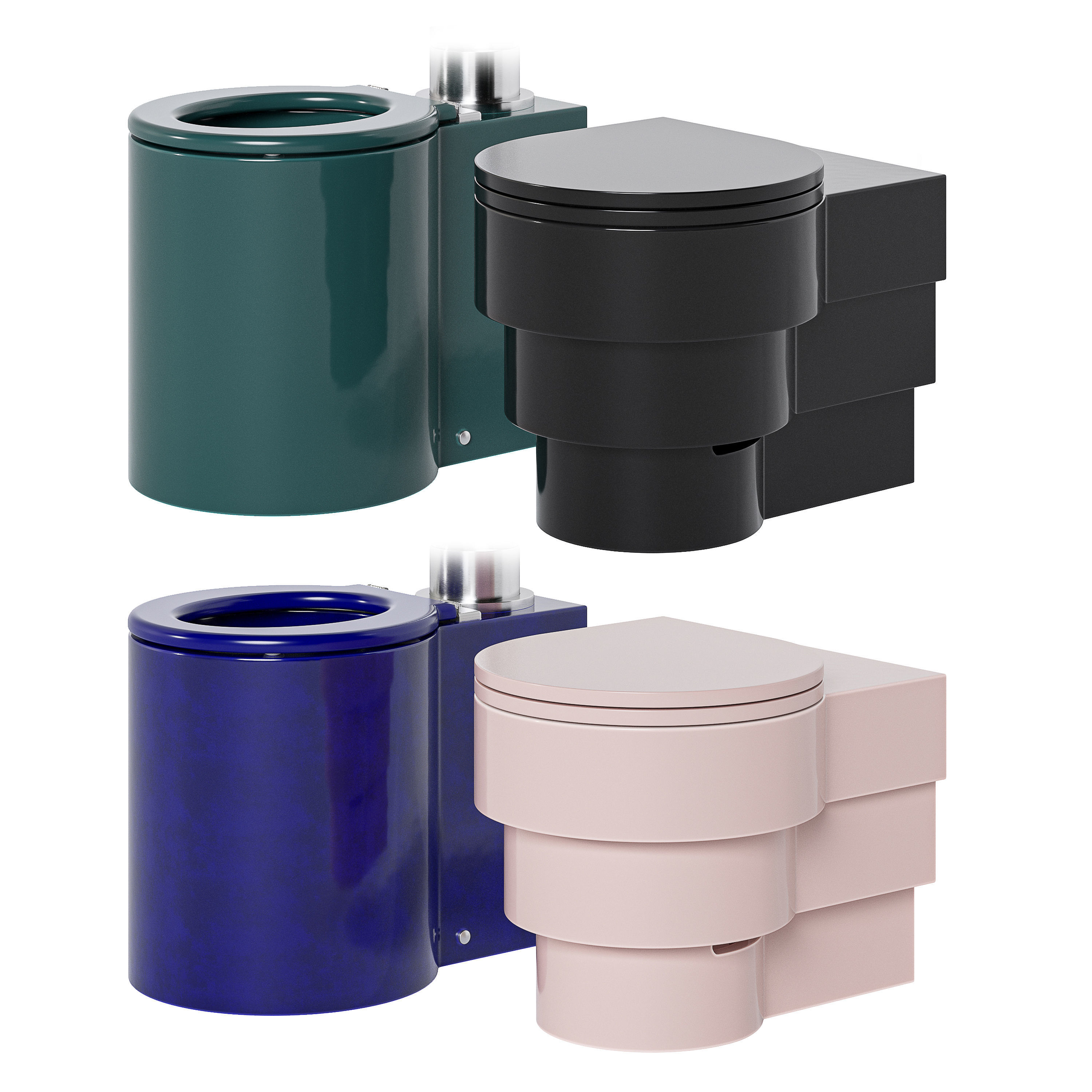 Toilet trone paris 3D model_2