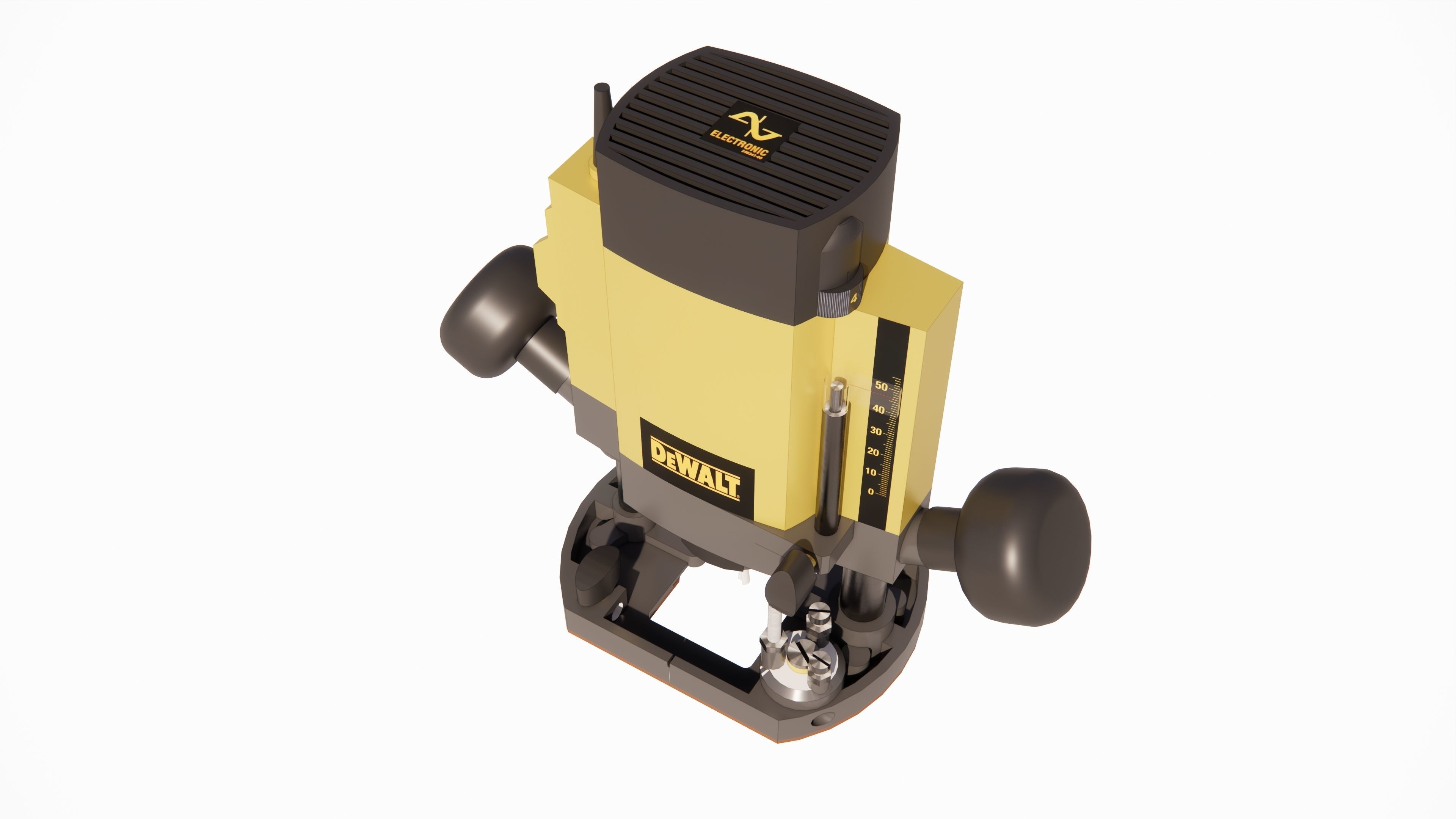 Router woodworking tool 3D model | CGTrader