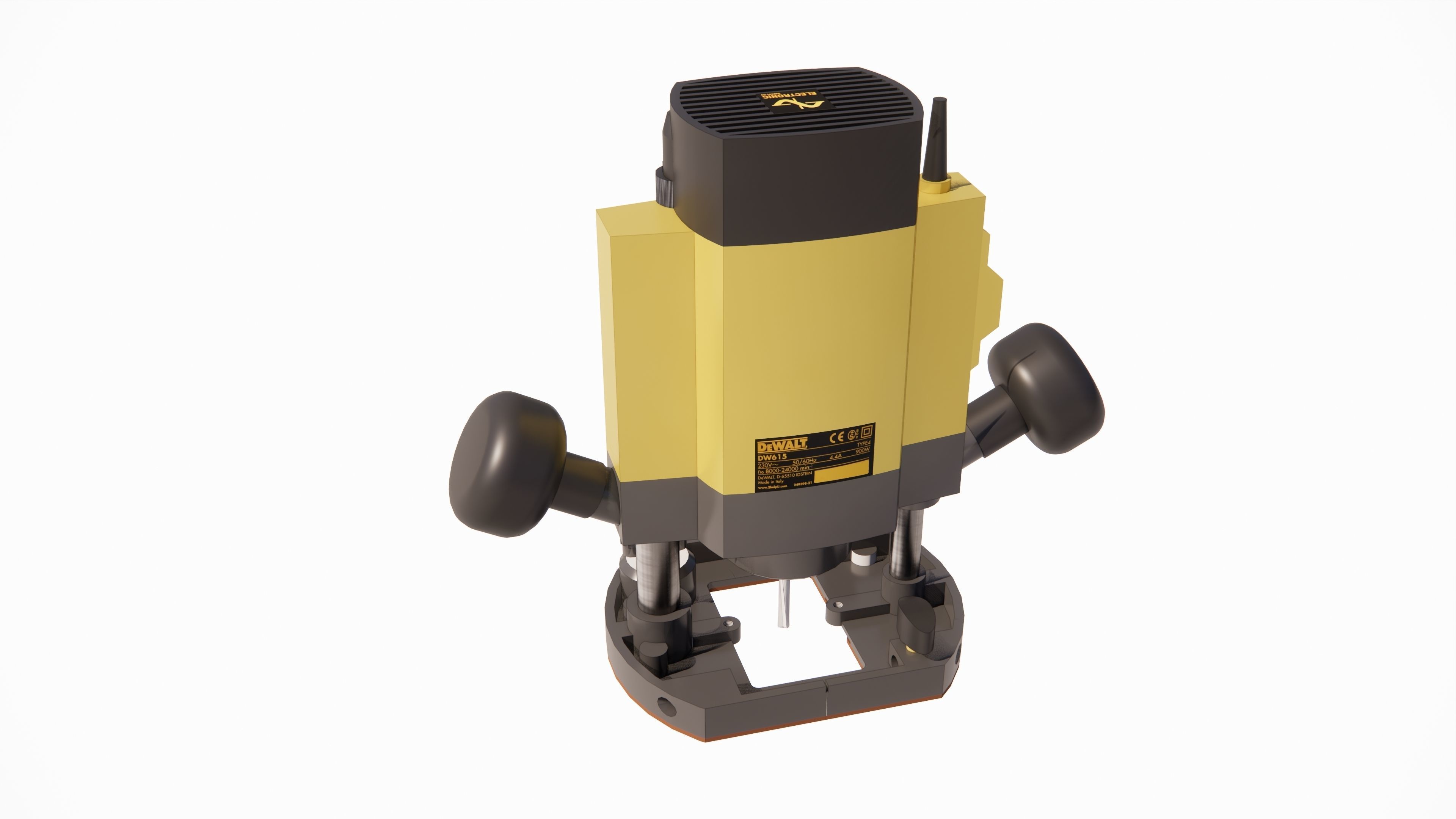 Router woodworking tool 3D model | CGTrader