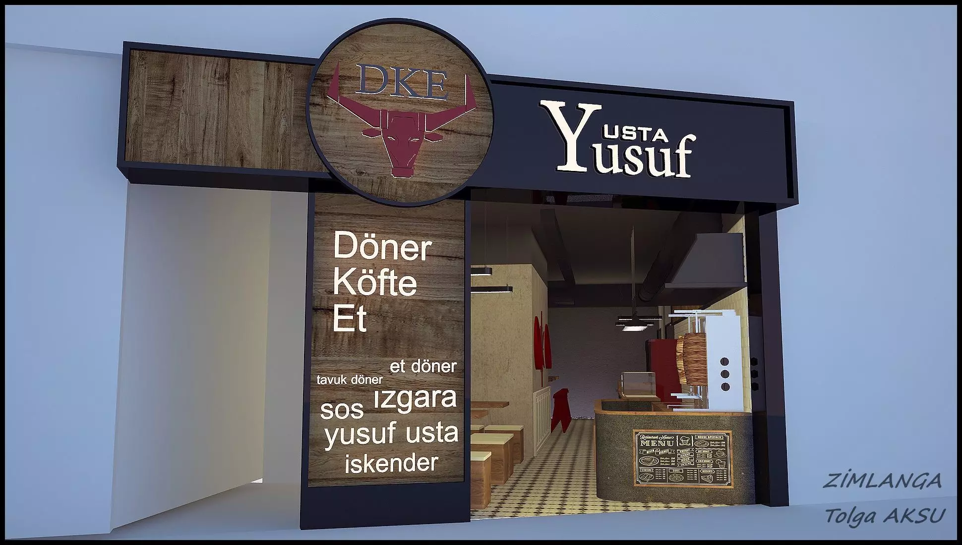 Franchising Fast food  3D model_0