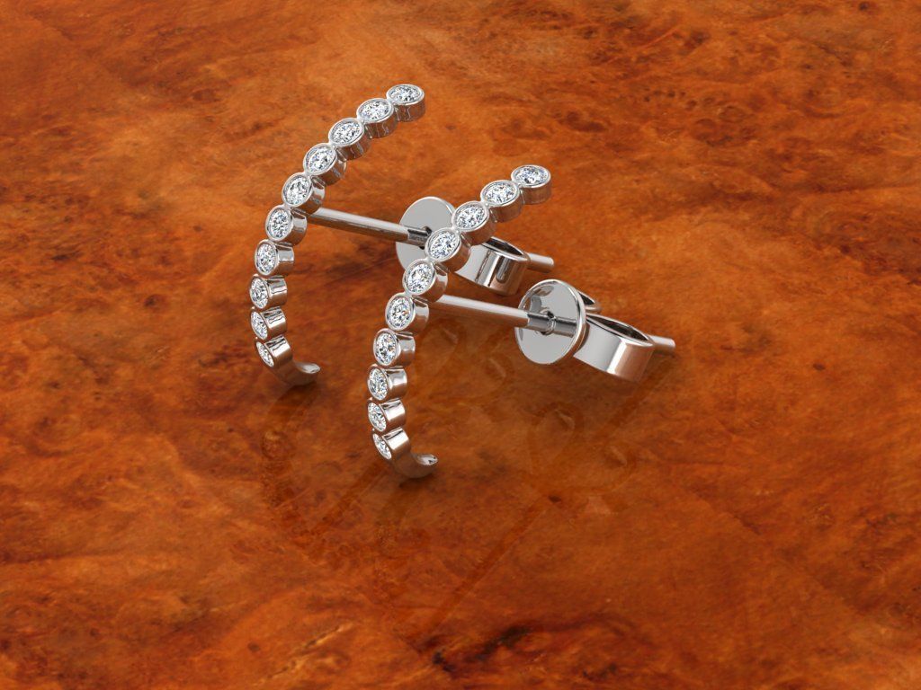 Jewelry Earring 3D print model_7