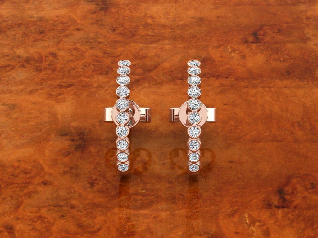 Jewelry Earring 3D print model_3