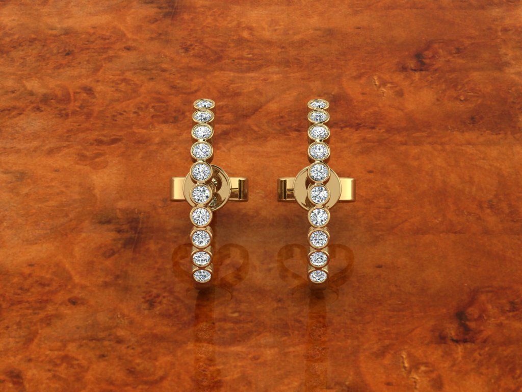 Jewelry Earring 3D print model_9