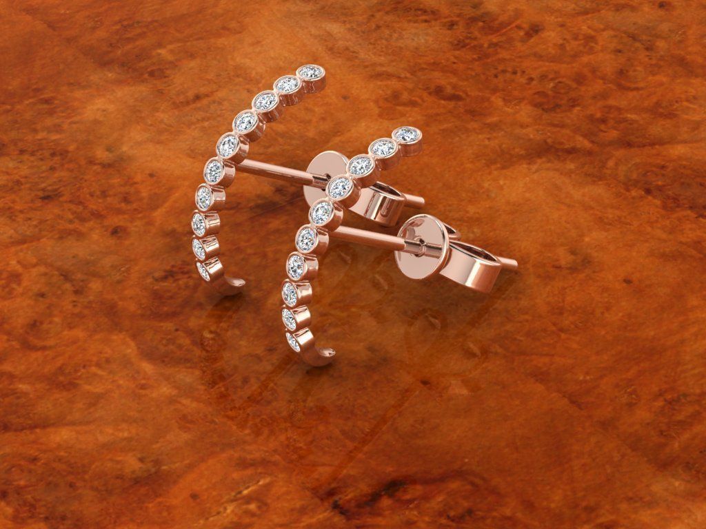 Jewelry Earring 3D print model_4