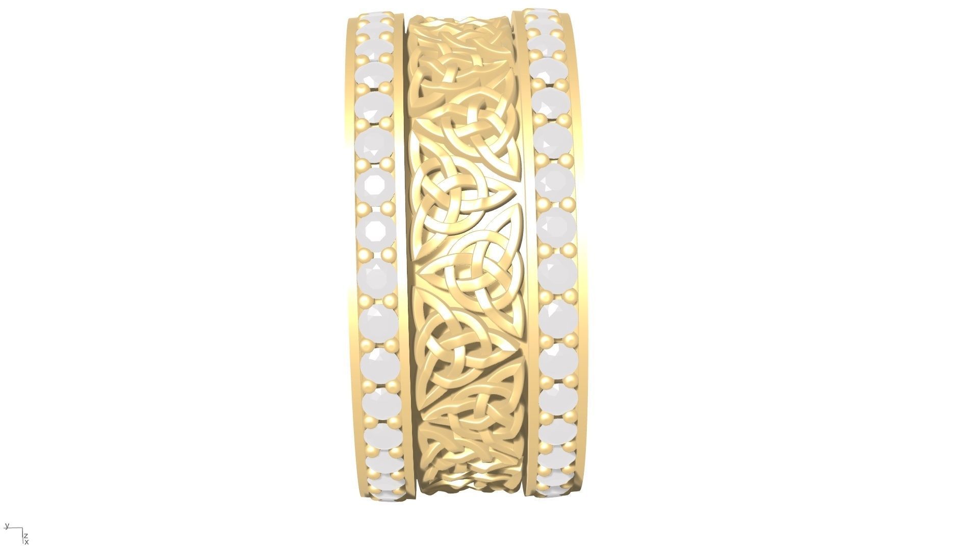 celitic wedding ring 3D print model_4