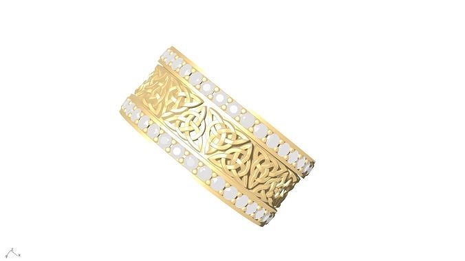 celitic wedding ring 3D print model