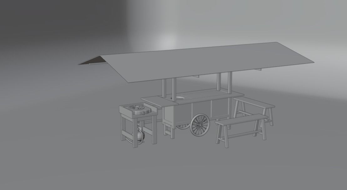 Gerobak Angrkingan 3D Model 3D model_6