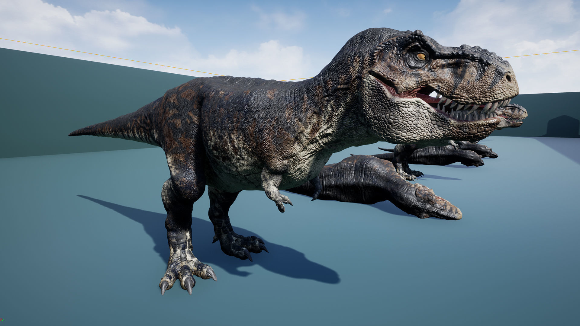 Dinosaur Tyrannosaurus Rex Sue Real Dinosaur Series Low-poly 3D model_7